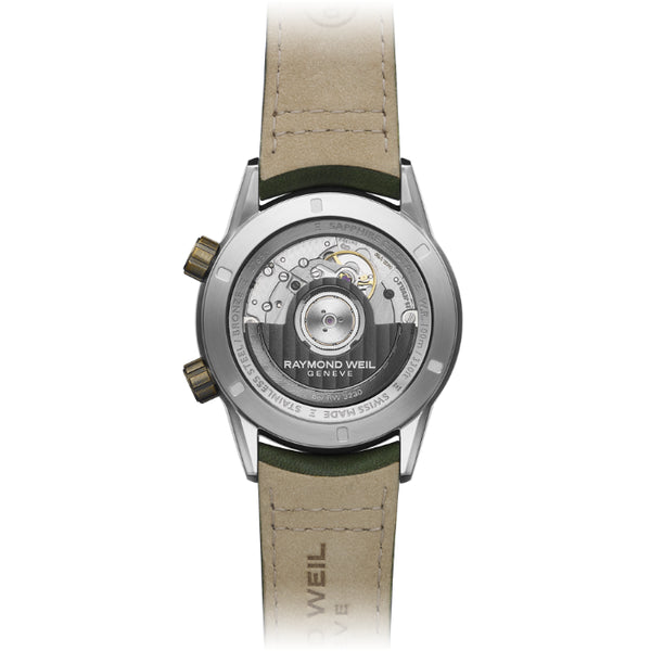 Freelancer Men's GMT Worldtimer Green Leather Watch | 41mm