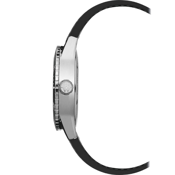 Freelancer Diver Black Dial & Rubber Strap. Stainless Steel Watch | 42.5mm