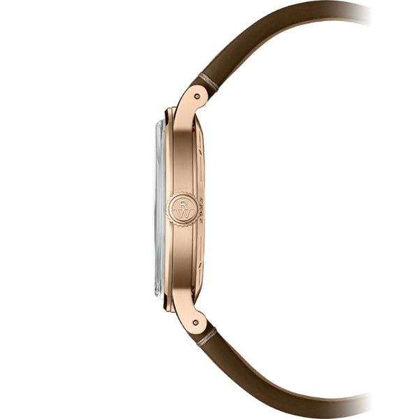 Millesime Men's Automatic Brown Leather Strap Watch | 39.5mm