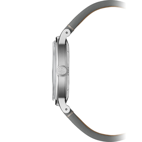 Millesime Men's Automatic Grey Leather Strap Watch | 39.5mm