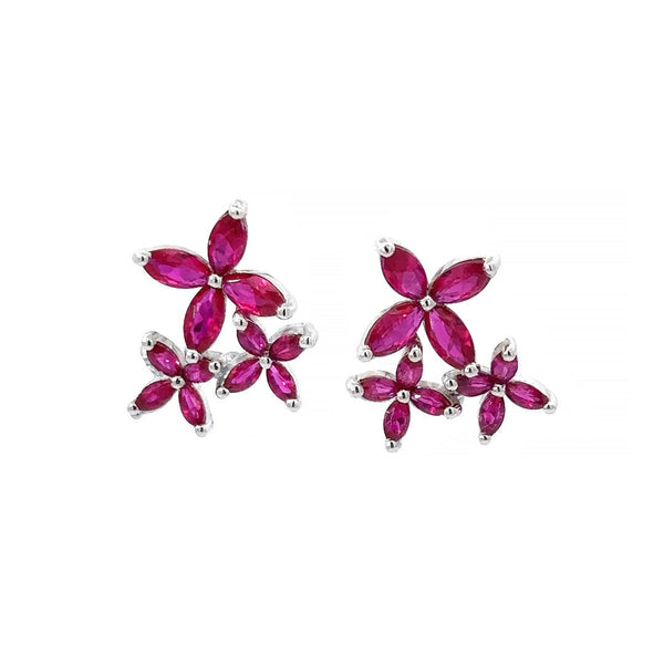 3 Flowers Earrings