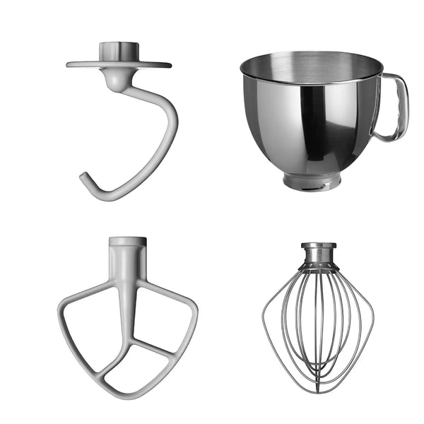 KSM135 Black SWISS GARANTIE + Glass Bowl + Vegetable Slicer