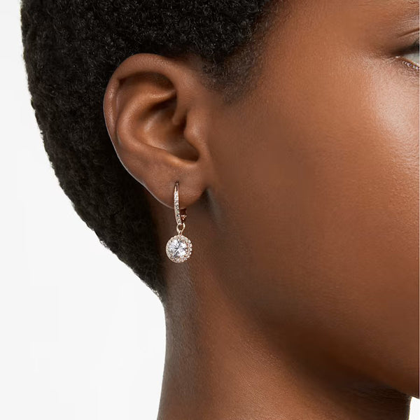 Constella Drop Earrings Round Cut
