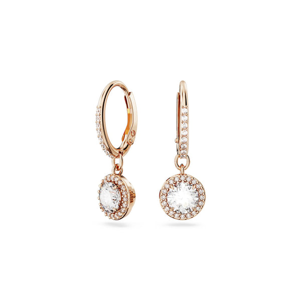 Constella Drop Earrings Round Cut