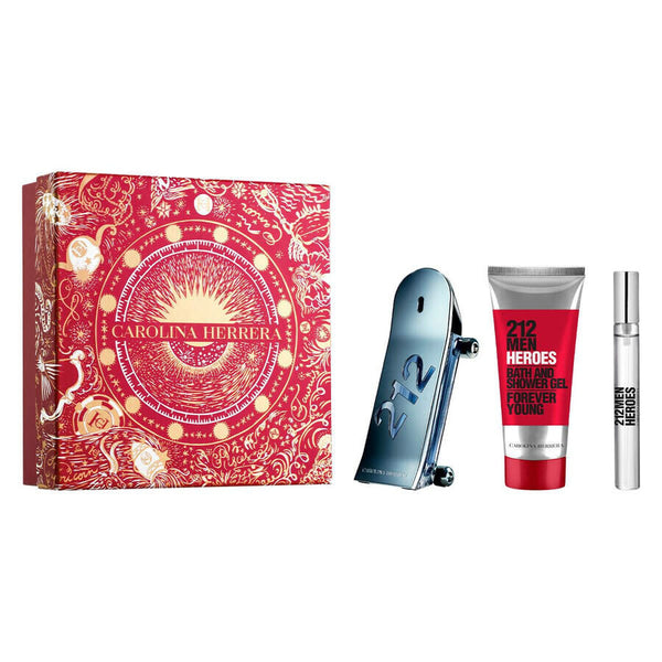 212 Heroes Set | Edt 90ml + 10ml + Shower Gel 100ml | Men