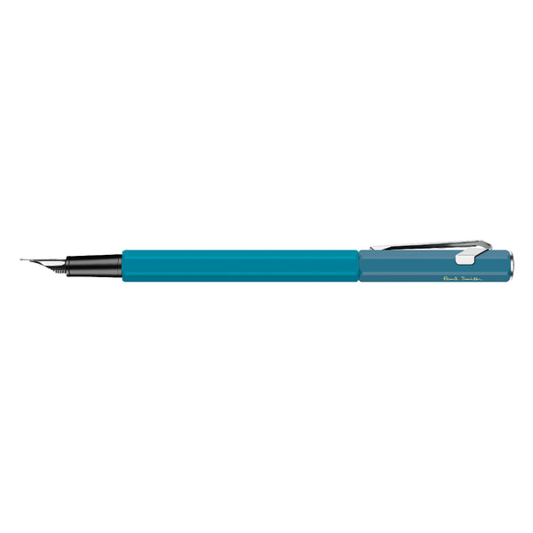 849™ PAUL SMITH Cyan Blue and Steel Blue Fountain Pen (F) - Limited Edition