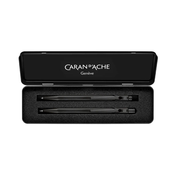 Caran d’Ache 849™ Black Code Set – Pen & Pencil + Leather Case