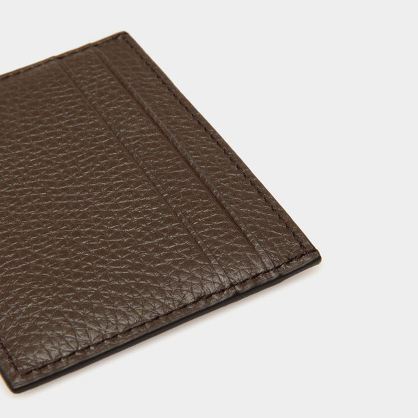 Ribbon | Card Holder in Ebano Leather