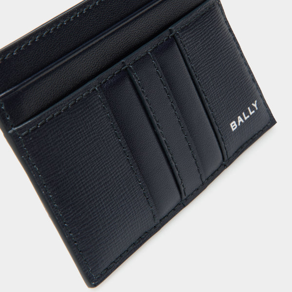Mythos | Card Holder in Navy Blue Recycled Leather