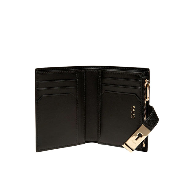 Lock Me | WoWallet In Black Grained Leather