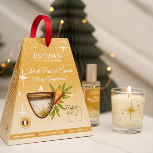 Gift Set 30ml Mini Spray And 70gr Mini Candle | Tea And Gingerbread