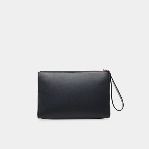 Mythos | Pouch in Navy Blue Recycled Leather