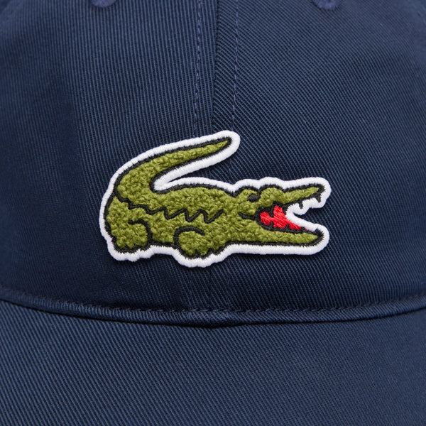 Crocodile Badge Cotton Twill Cap