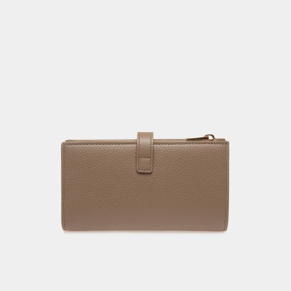 Lock Me | WoLong Wallet in Taupe Grained Leather