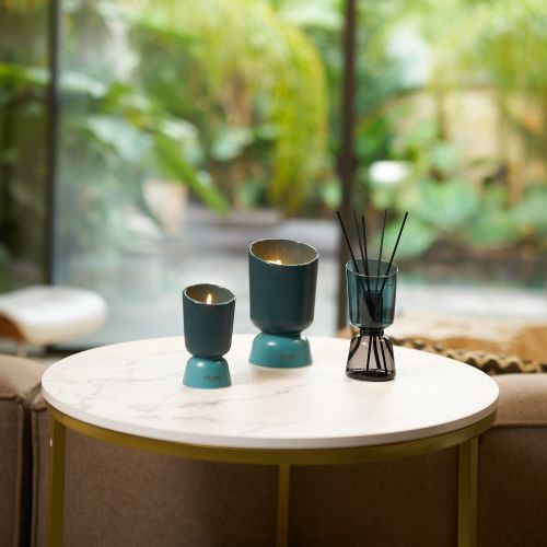 Iconic Color Refillable scented Initial candle 220g Pur Lin