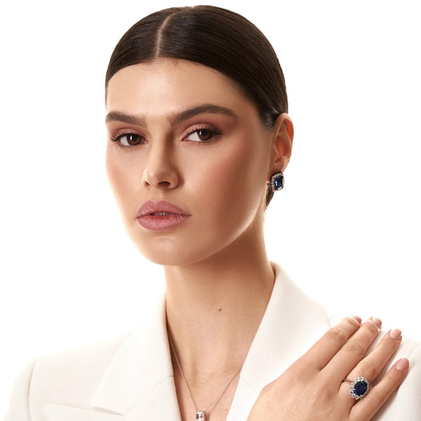 Festive Classy Cushion Cut Earrings