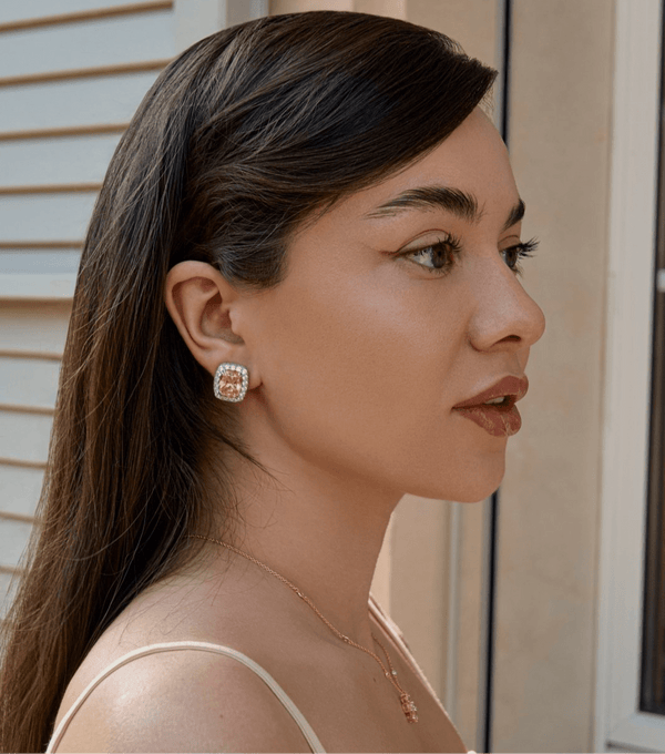 Festive Classy Cushion Cut Earrings