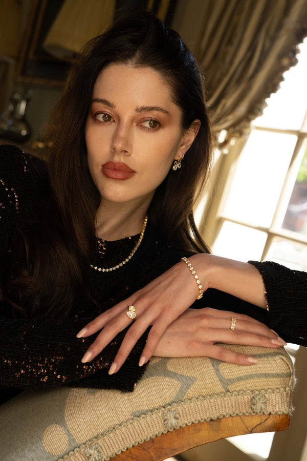 Frosted Teardrop Necklace by Jourdan Sloane