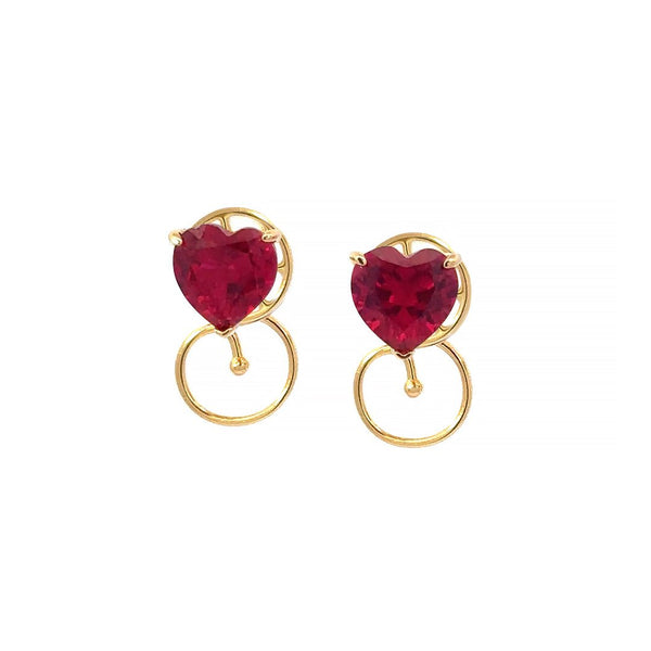 Heart Cut Studs