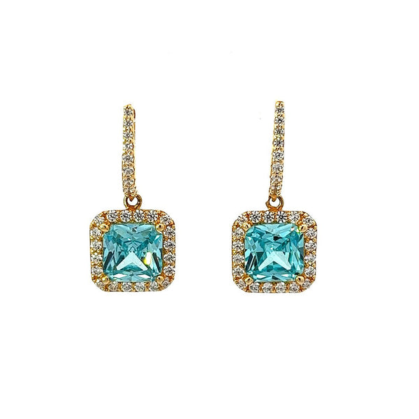Square Leverback Earrings