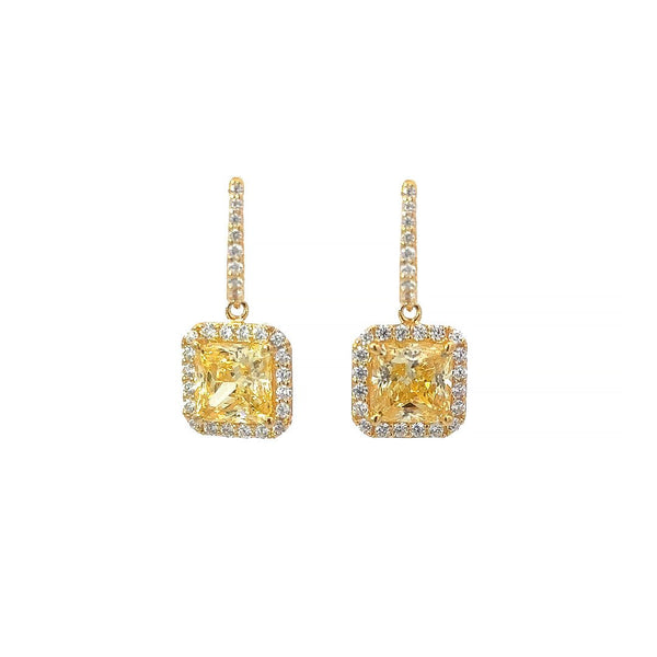 Square Leverback Earrings