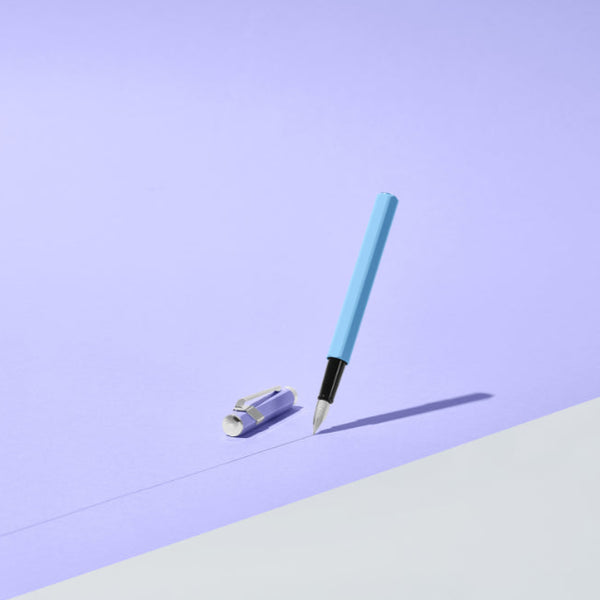 849™ PAUL SMITH Sky Blue & Lavender Purple Fountain Pen (F) - Limited Edition
