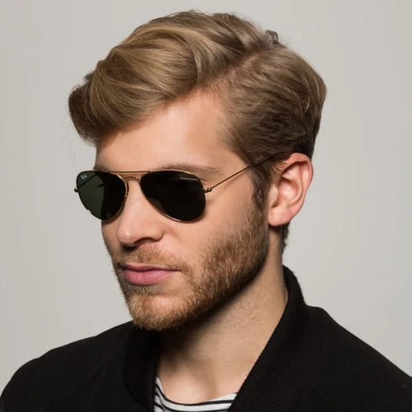 Aviator Large Metal Arista - Green Polarized | Crystal Polarized