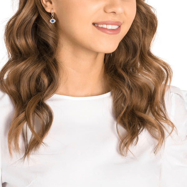 Symbolic Evil Eye Hoop