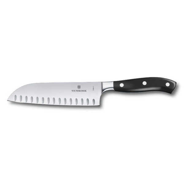 Grand Maître Santoku Knife, fluted edge