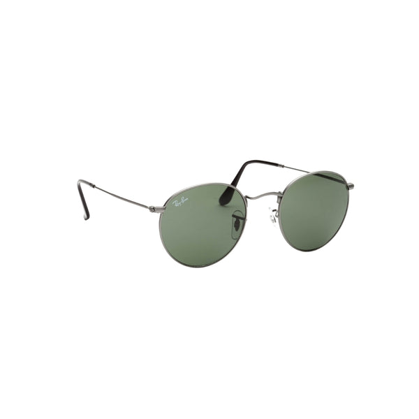 Round Metal Matte Gunmetal - G-15 Green | Crystal Standard