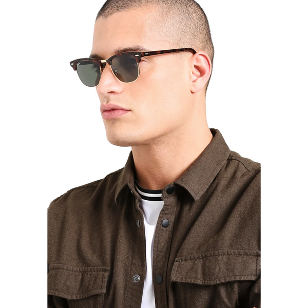 Clubmaster Red Havana - G-15 Green | Crystal Polarized