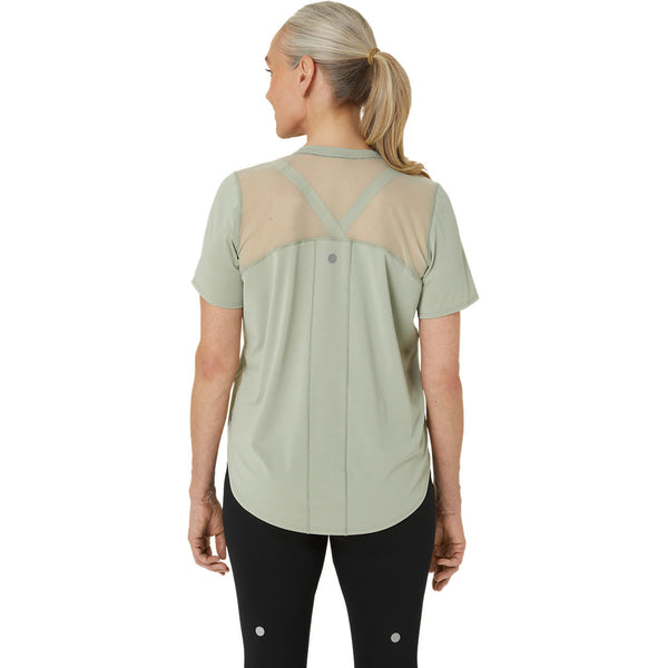 Road V-Neck Ss Top | Olive Grey | Women