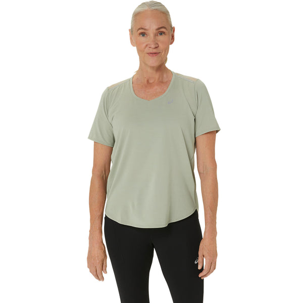 Road V-Neck Ss Top | Olive Grey | Women