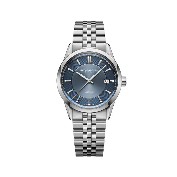 Freelancer Automatic Blue Dial Stainless Steel Bracelet Watch | 38mm