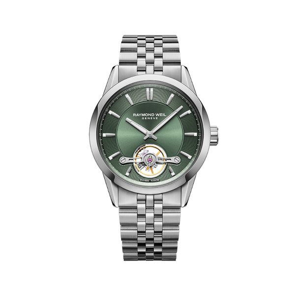 Freelancer Calibre RW1212 Men's Automatic Green Steel Watch | 42.5mm