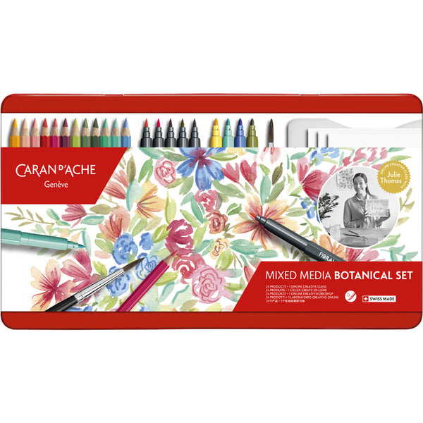 Botanical colouring and lettering set 24-piece by Julie Thomas + 1 online class