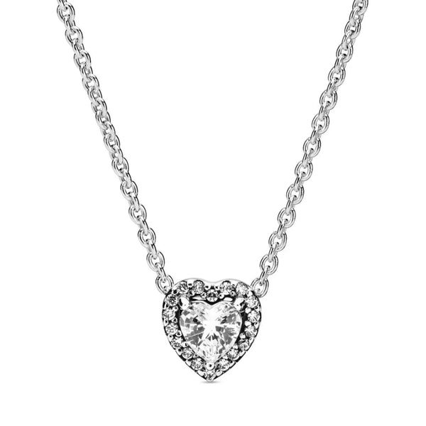 Timeless Elevated Heart Necklace 925 Silver
