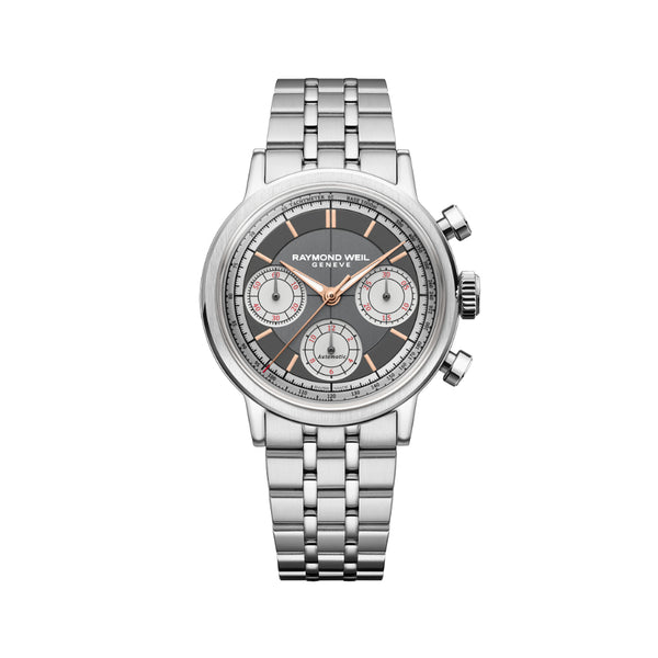 Millesime Automatic Tri-Compax Chronograph Anthracite Sector Dial Watch | 39mm