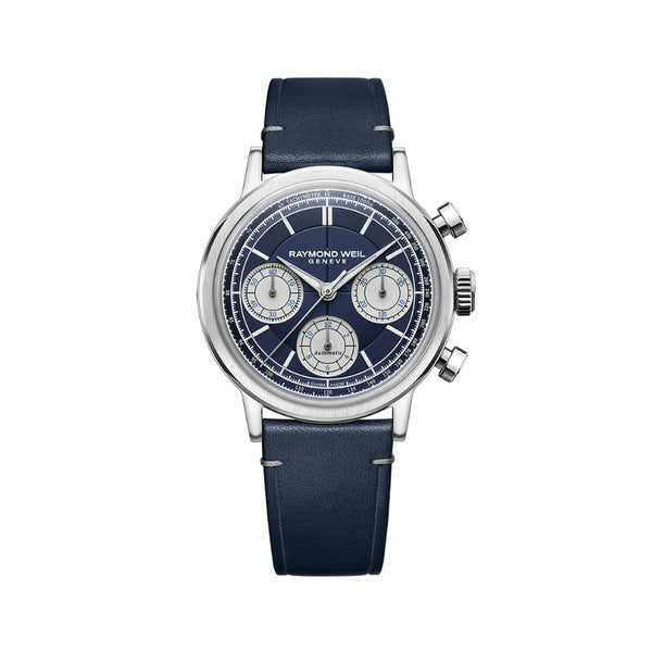 Millesime Automatic Chronograph Midnight Blue Dial Watch | 39.5mm
