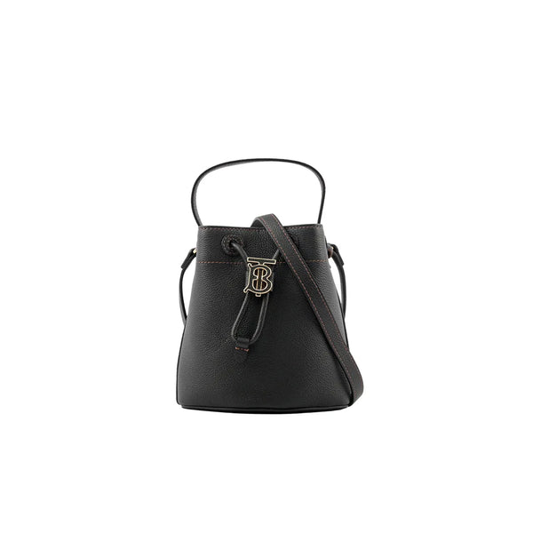 Mini Drawstring Bucket Bag | Black