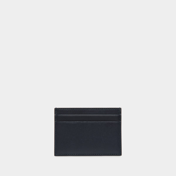 Mythos | Card Holder in Navy Blue Recycled Leather