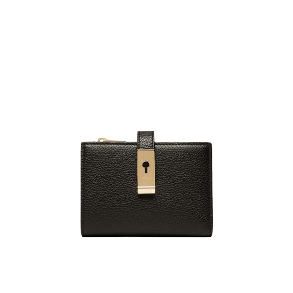 Lock Me | WoWallet In Black Grained Leather