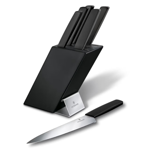 Swiss Modern Knife Block. 6 pieces