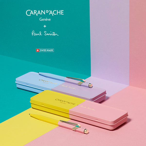 849™ PAUL SMITH Chartreuse Yellow & Rose Pink Ballpoint Pen – Special Edition