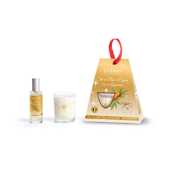 Gift Set 30ml Mini Spray And 70gr Mini Candle | Tea And Gingerbread