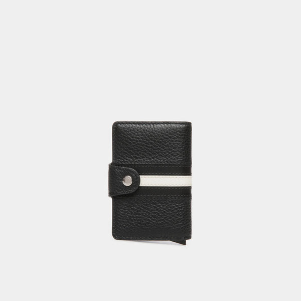 Ribbon | Smart Wallet in Black Leather
