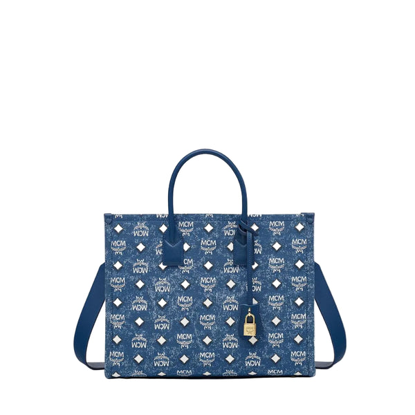 Munchen Vintage Denim Jacquard Tote