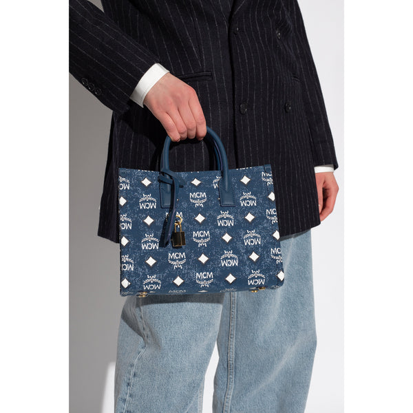 Munchen Vintage Denim Jacquard Tote