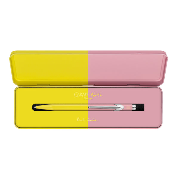 849™ PAUL SMITH Chartreuse Yellow & Rose Pink Ballpoint Pen – Special Edition