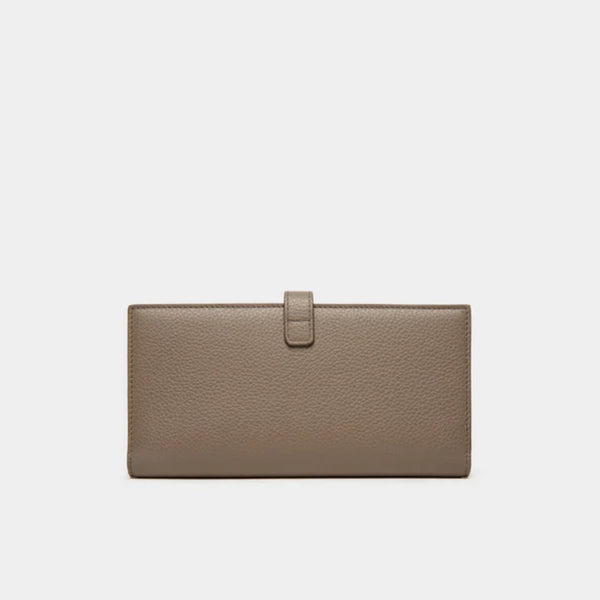 Lock Me | WoLong Wallet In Taupe Grained Leather